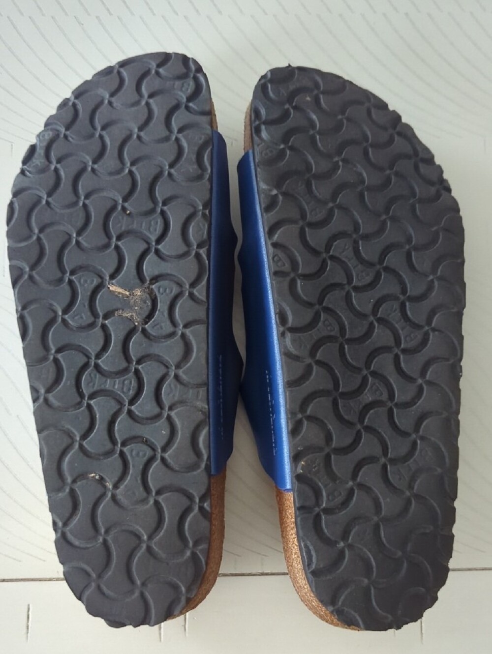 Birkenstock Blue Triple-Strap Women's Florida Sandal - Picture 3 of 8